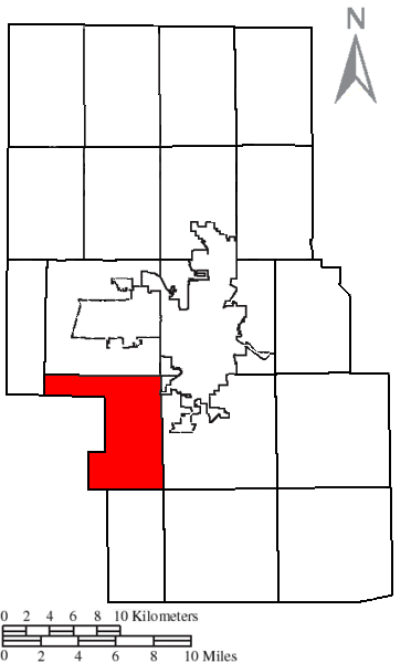 Locator map of Troy