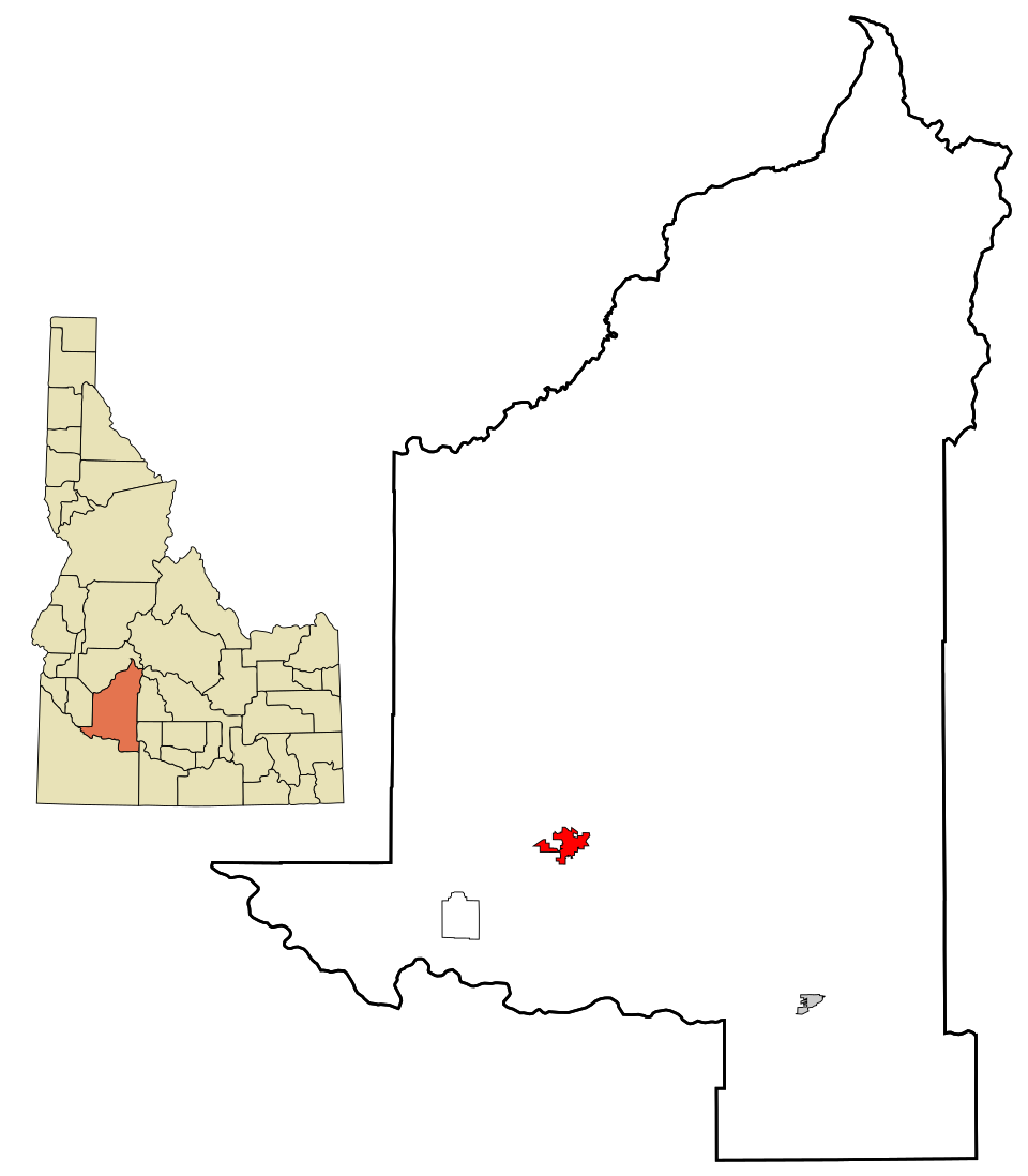 Locator map of Mountain Home