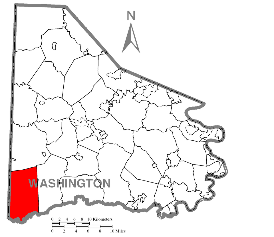 Locator map of West Finley