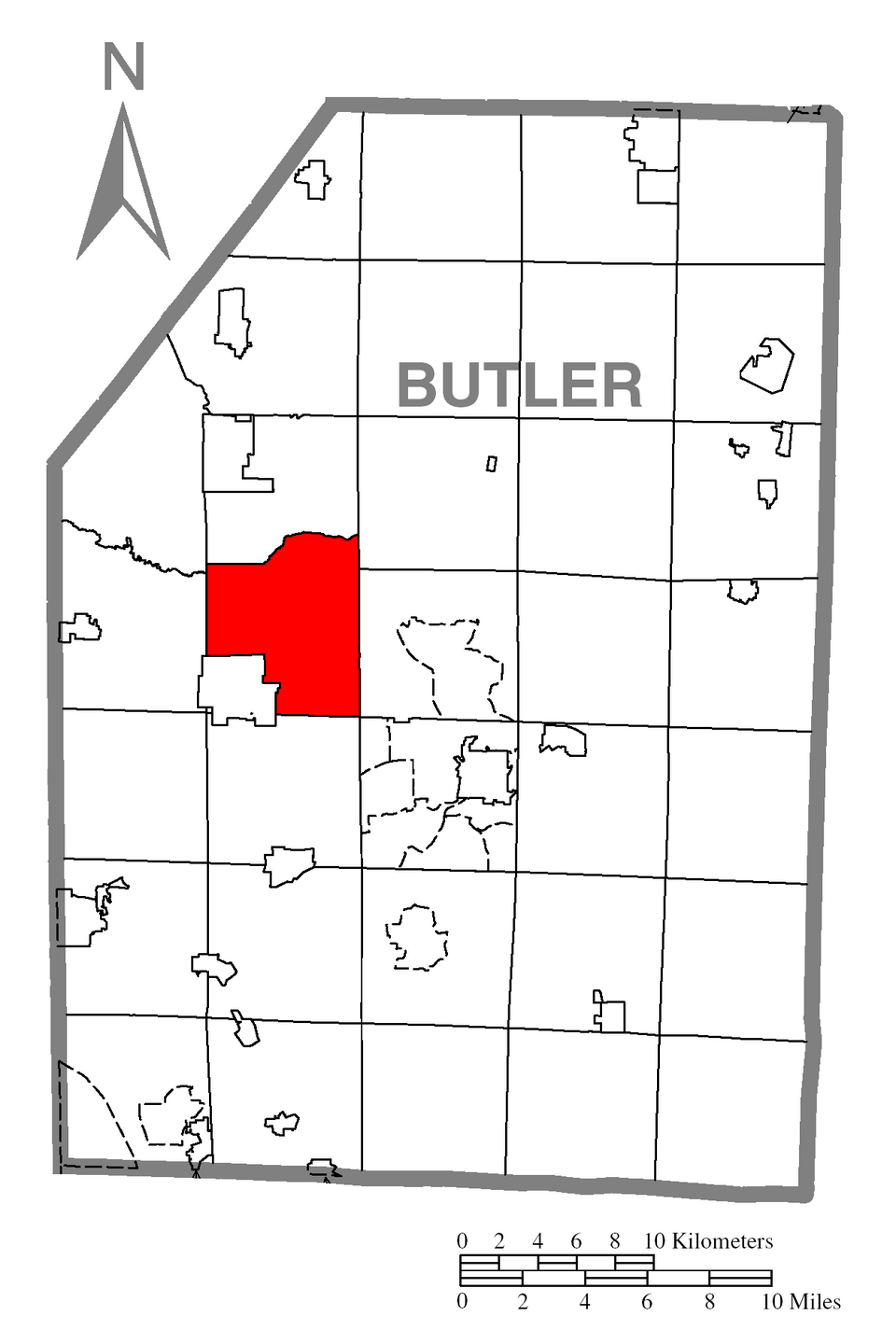 Map of Franklin