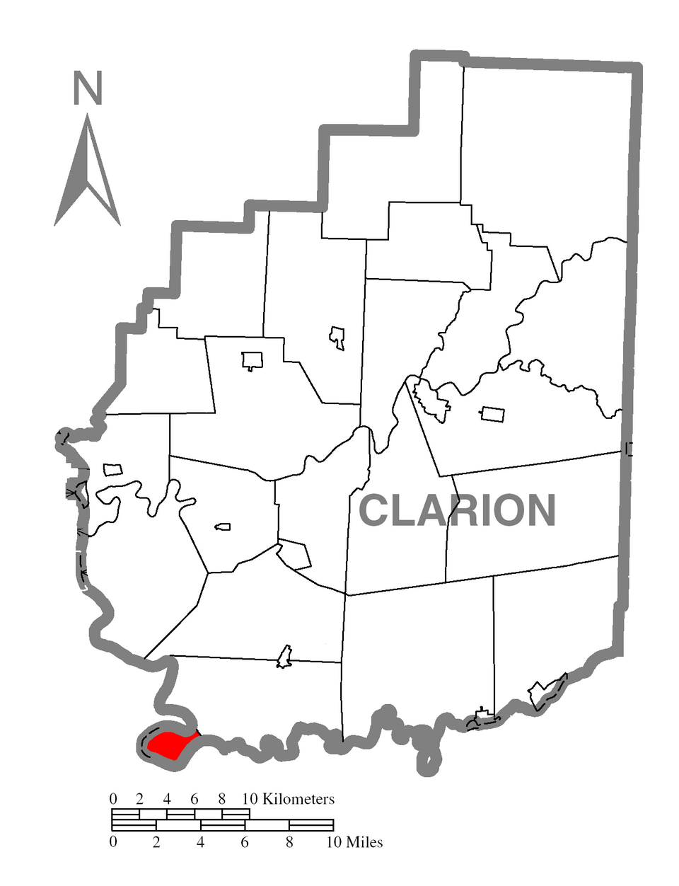 Locator map of Brady