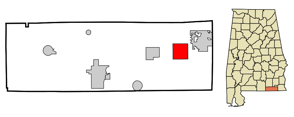 Locator map of Slocomb
