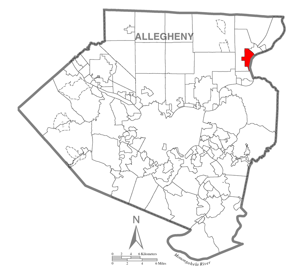 Locator map of East Deer