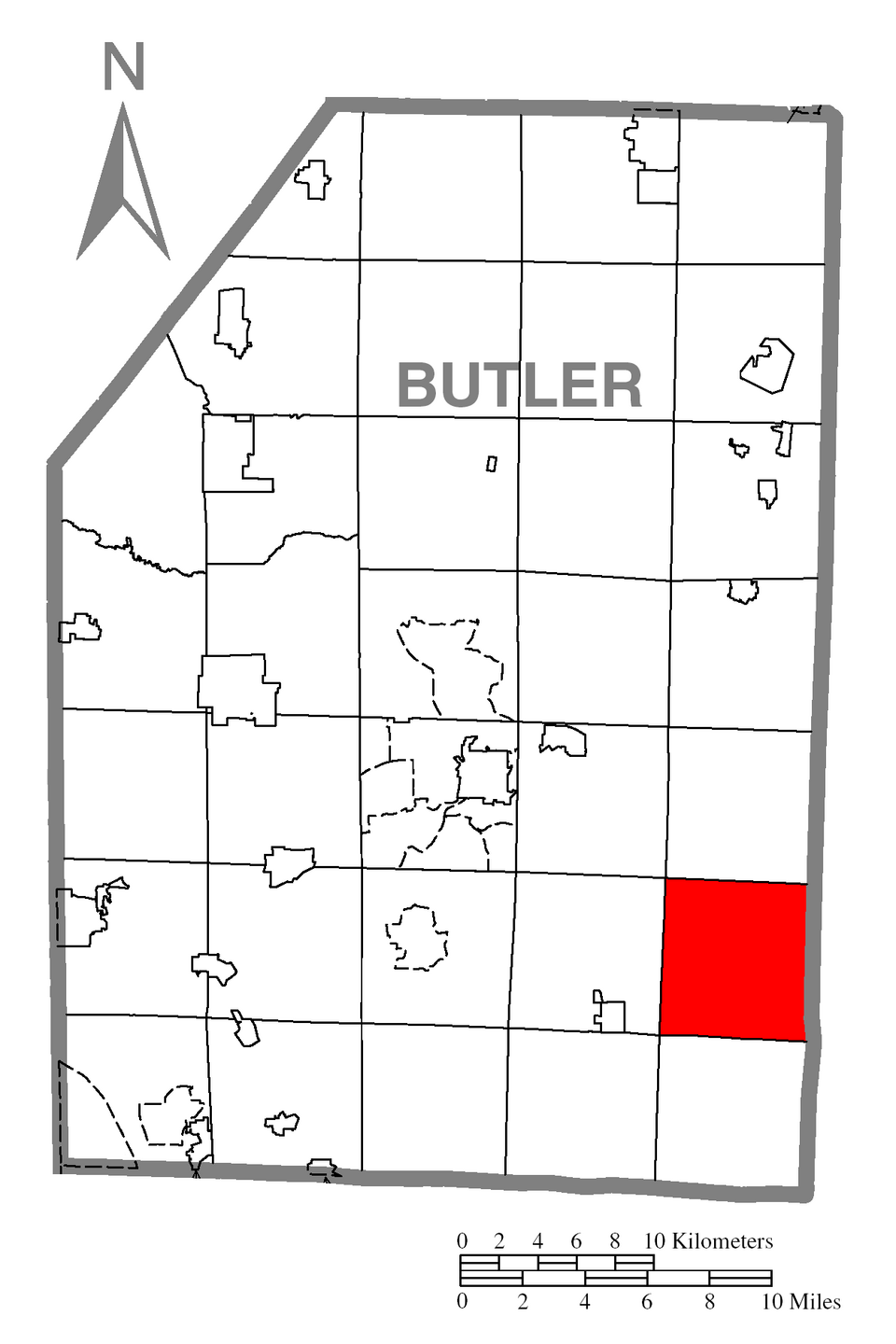Locator map of Winfield