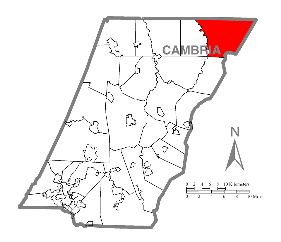 Locator map of Reade