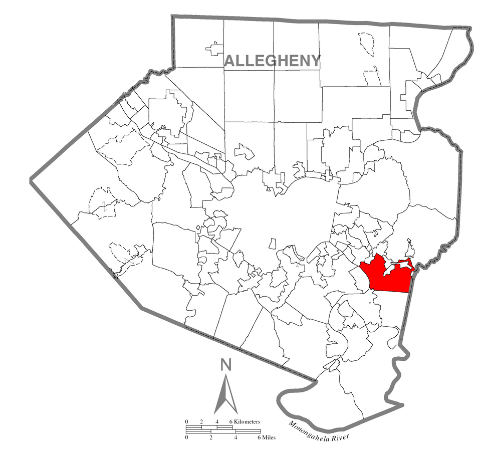 Map of North Versailles
