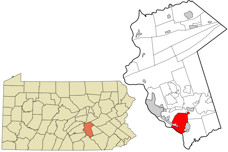 Locator map of Lower Swatara