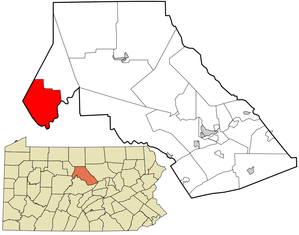 Locator map of West Keating