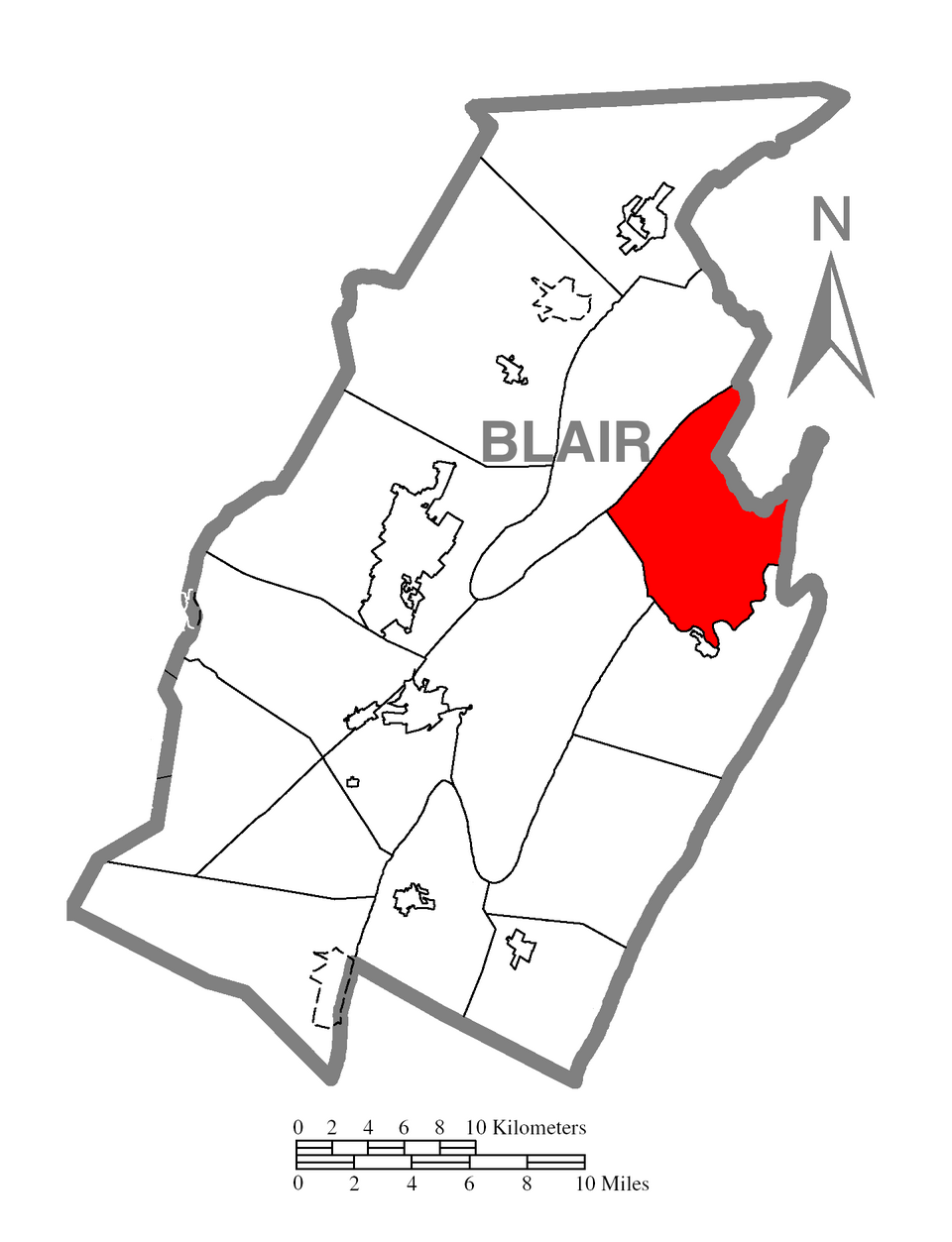 Locator map of Catharine