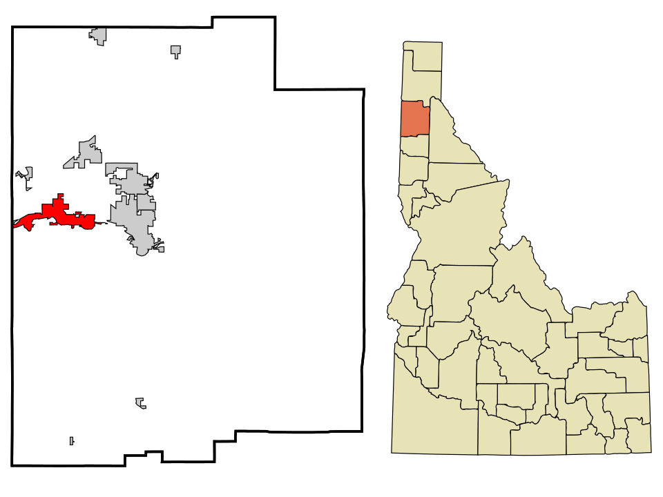Map of Post Falls