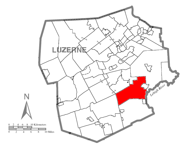 Locator map of Dennison