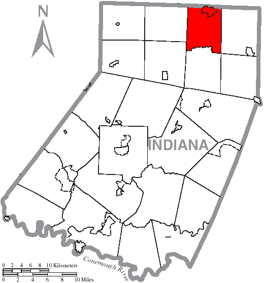 Locator map of Canoe