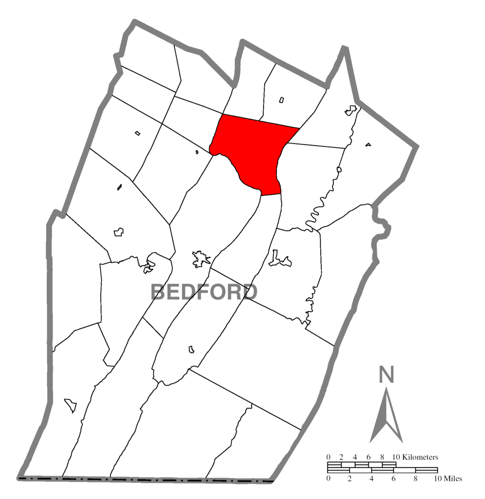 Locator map of South Woodbury