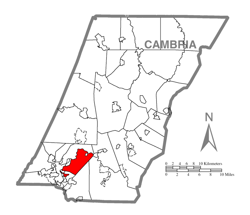 Locator map of Conemaugh