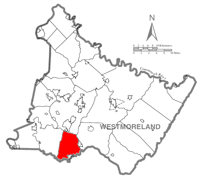 Map of East Huntingdon