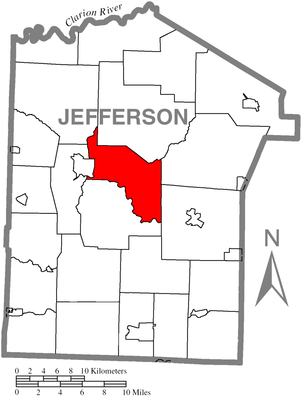 Locator map of Pine Creek