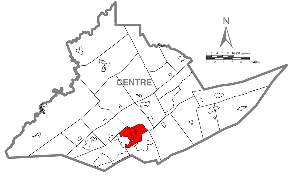 Locator map of College