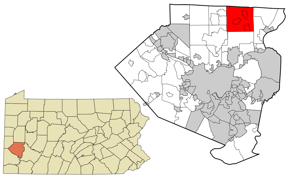 Locator map of West Deer