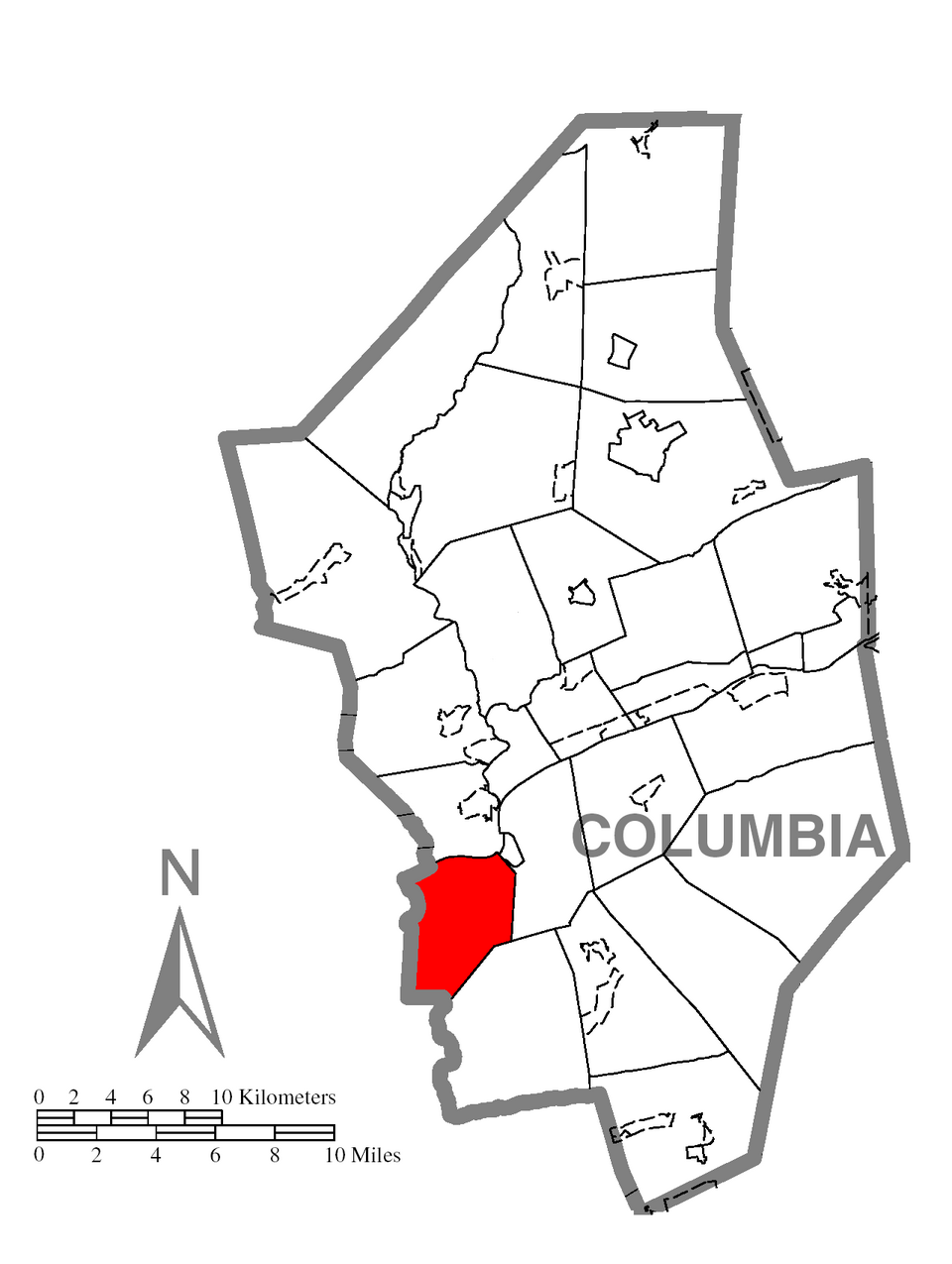 Locator map of Franklin