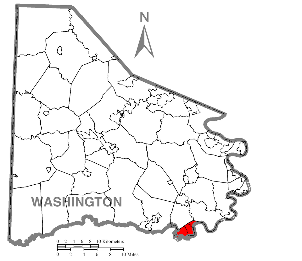 Locator map of East Bethlehem