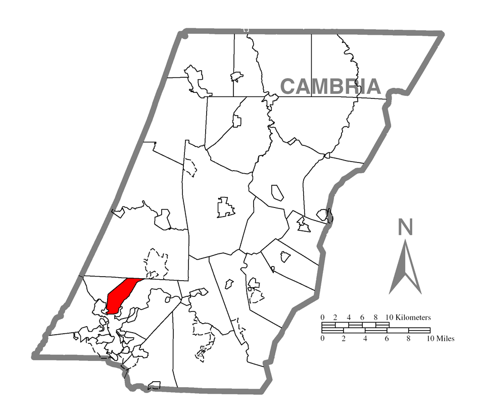 Locator map of Middle Taylor
