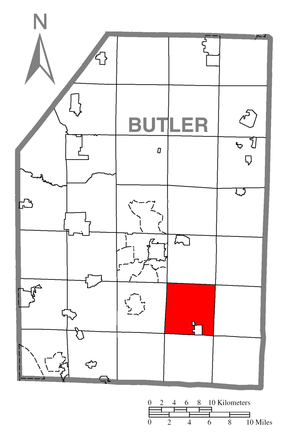 Locator map of Jefferson