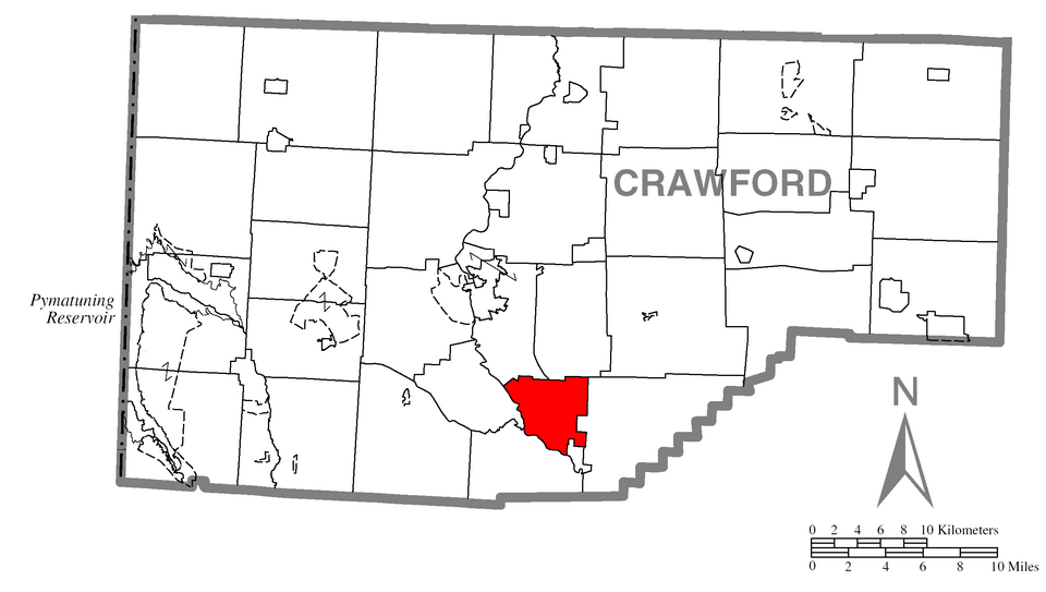 Locator map of East Fairfield