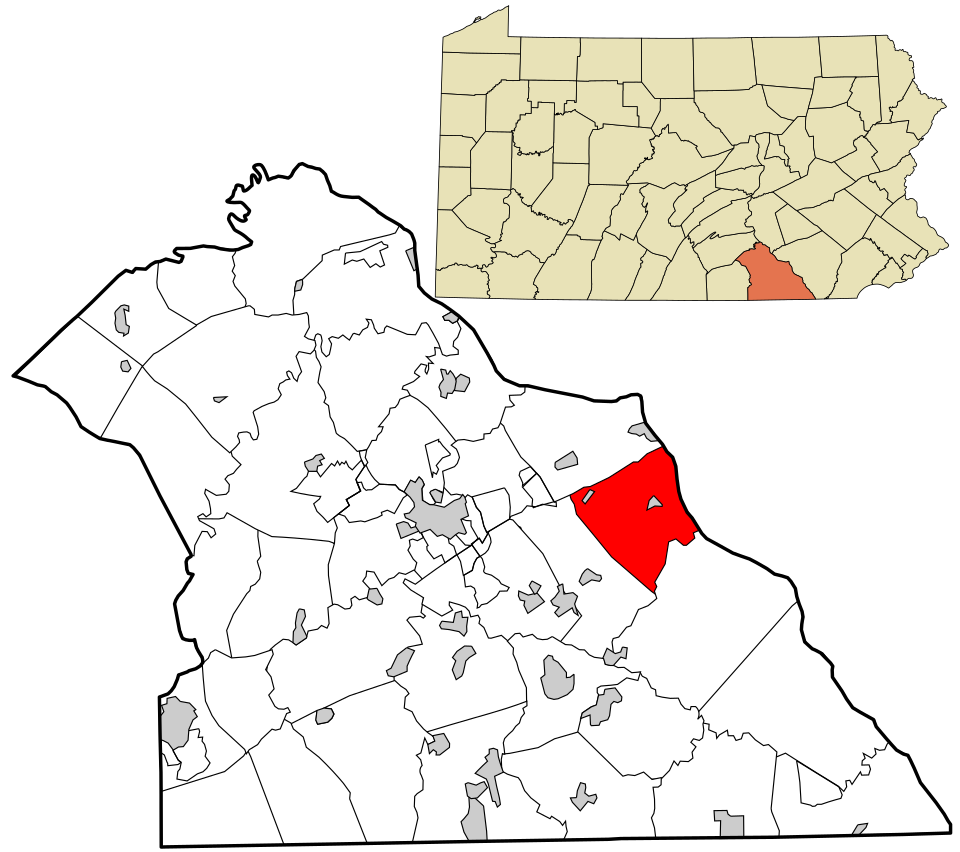 Locator map of Lower Windsor
