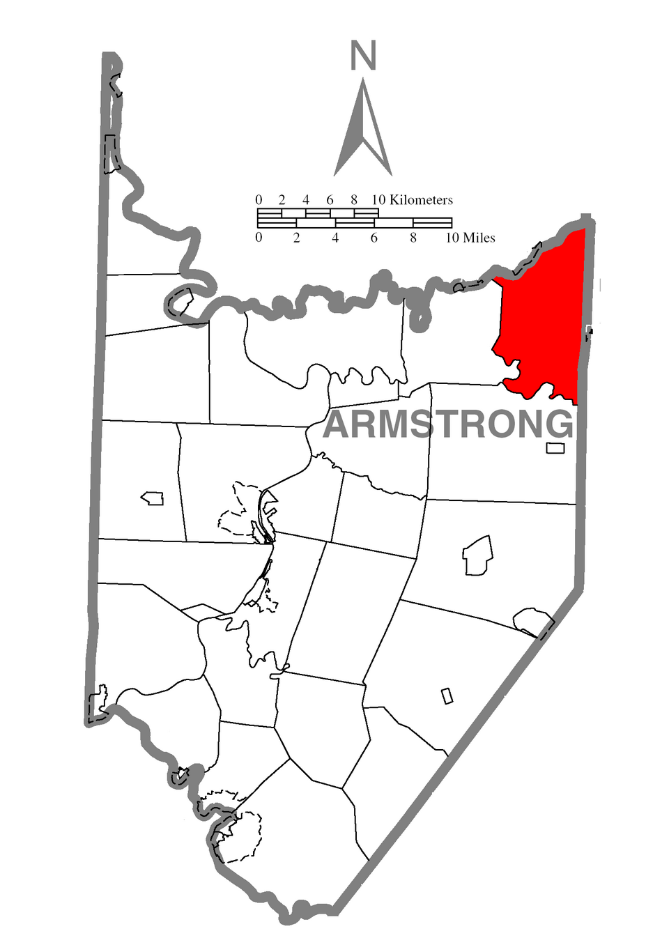 Locator map of Redbank