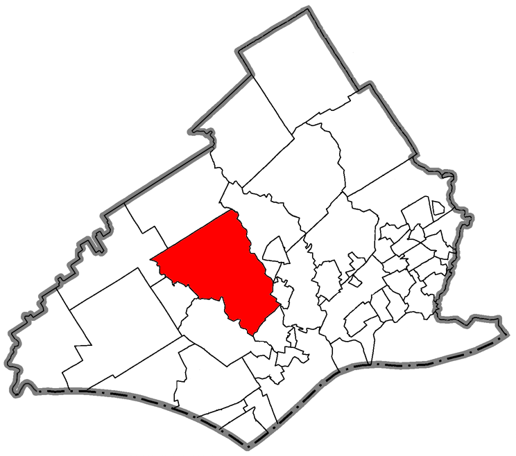Locator map of Middletown