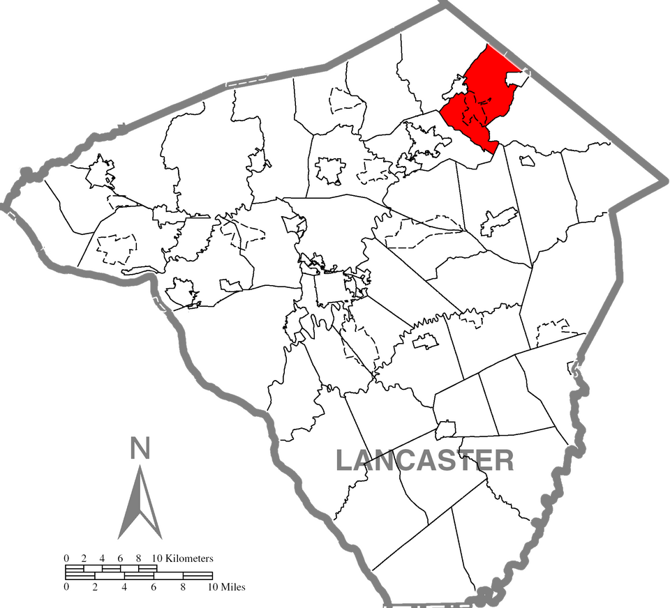 Map of East Cocalico