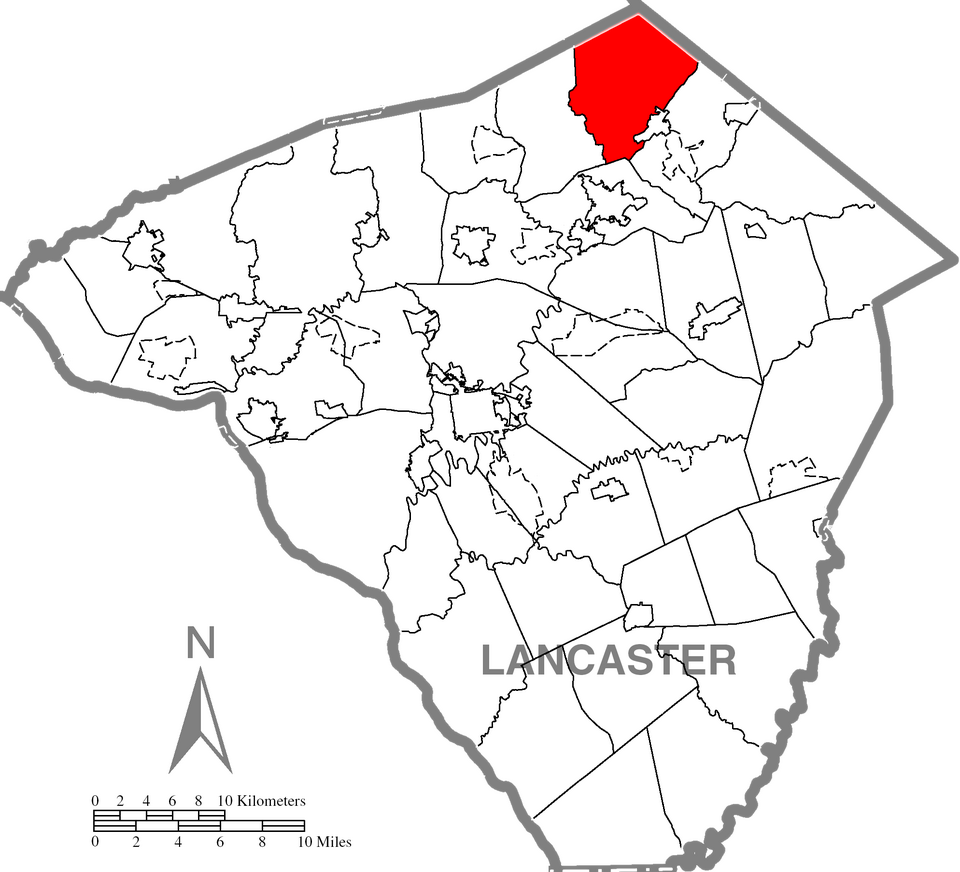 Locator map of West Cocalico