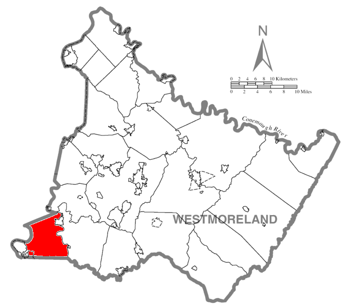 Locator map of Rostraver