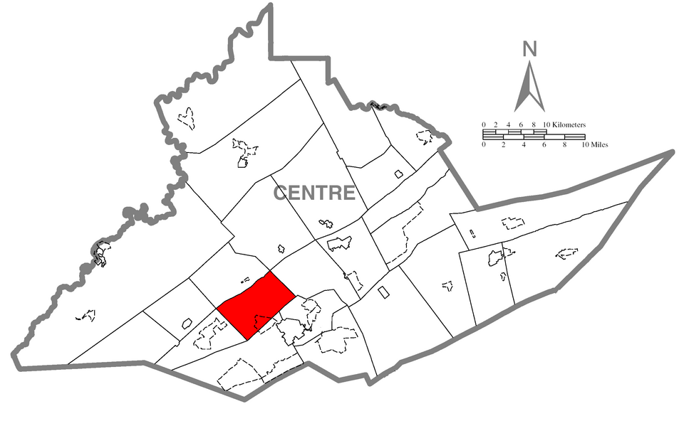Locator map of Patton