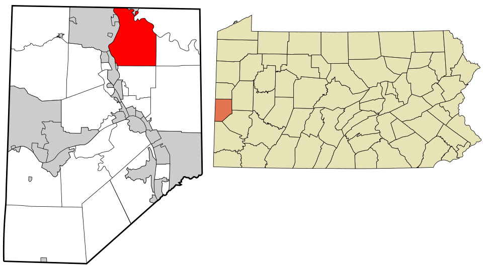 Locator map of North Sewickley