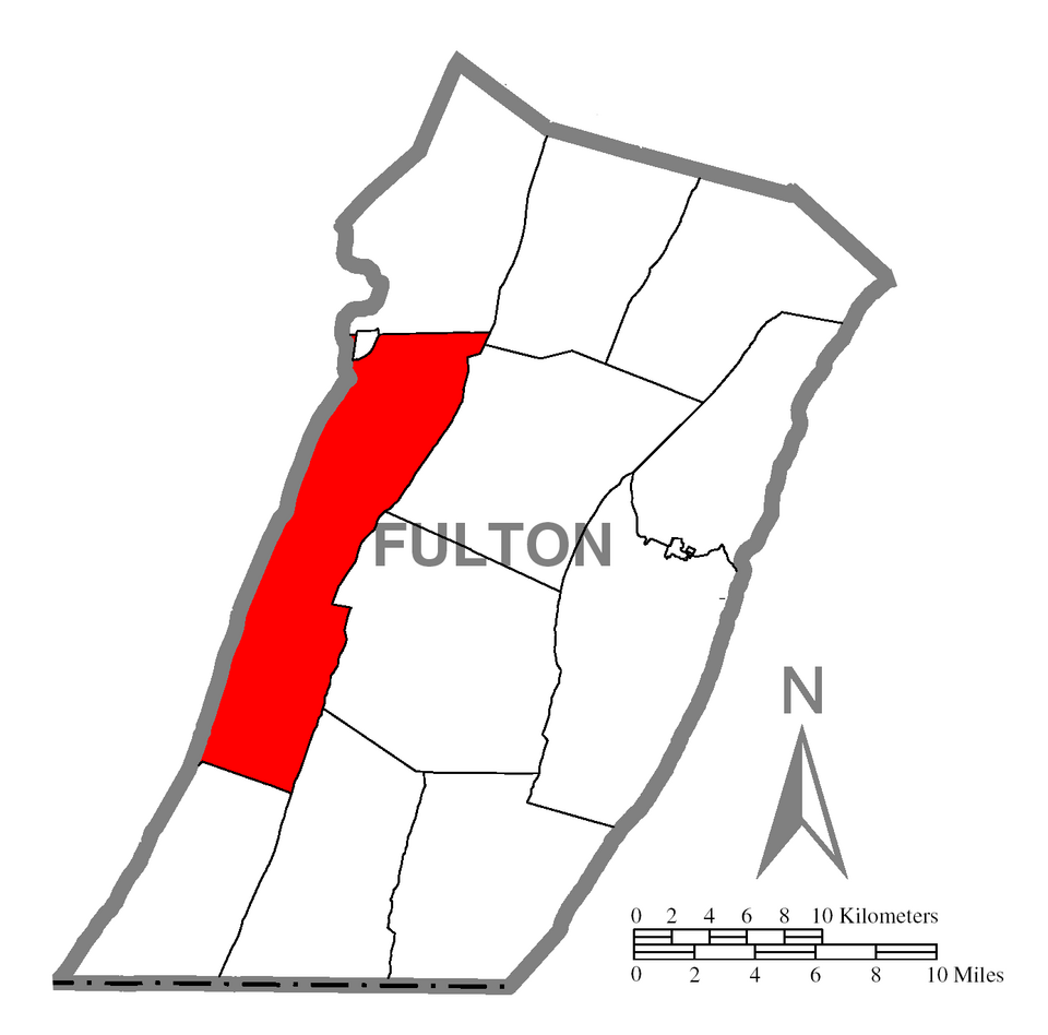 Locator map of Brush Creek