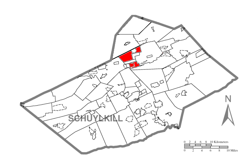 Map of West Mahanoy