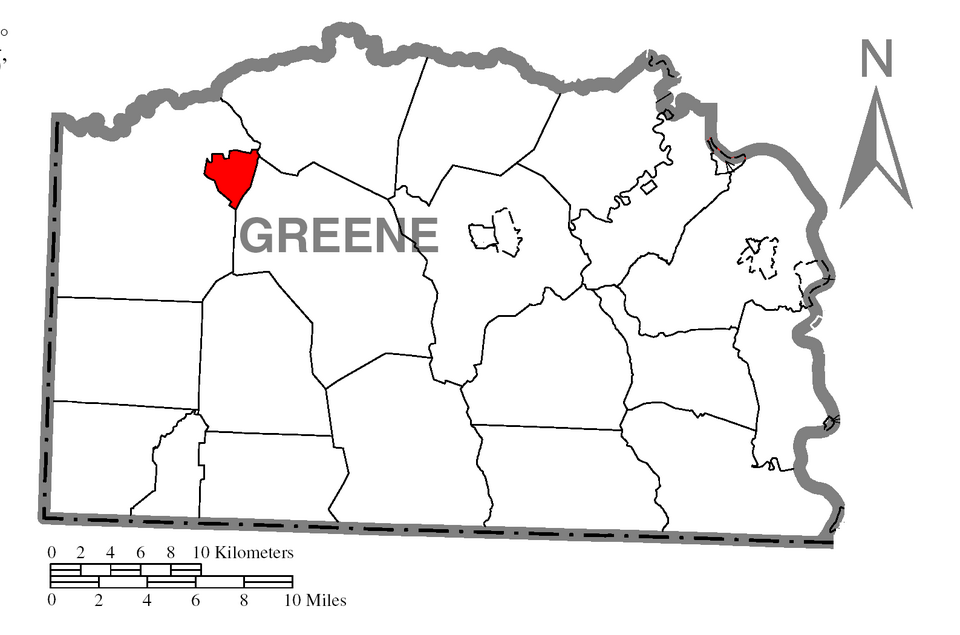 Locator map of Gray