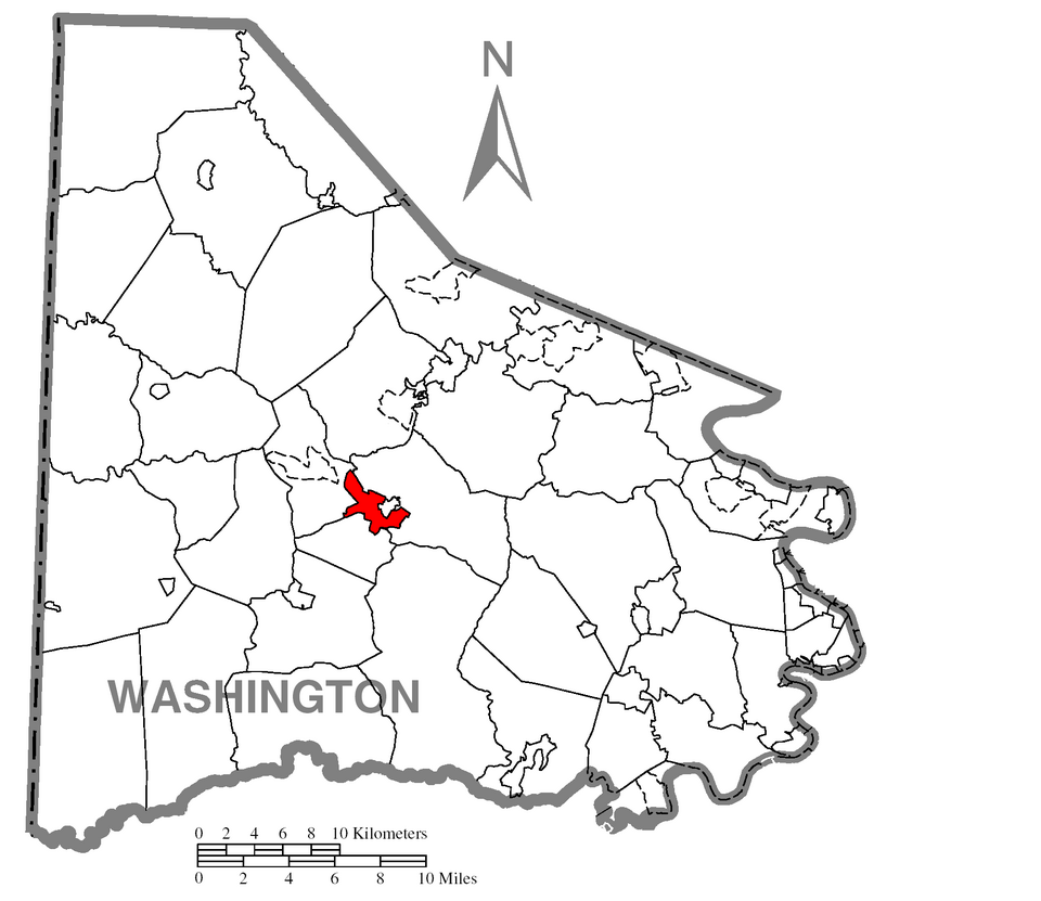Locator map of Washington