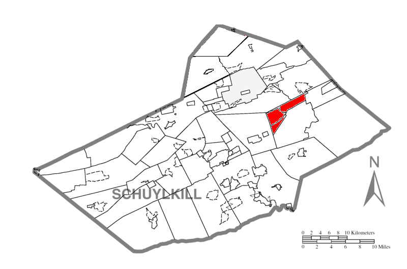 Locator map of Schuylkill