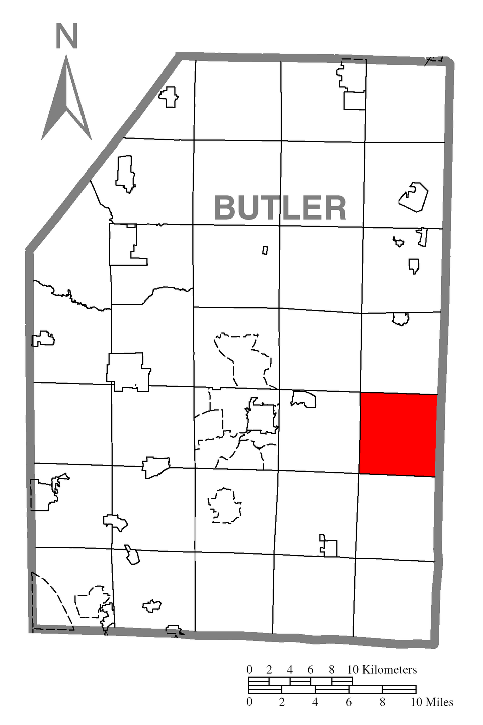Locator map of Clearfield
