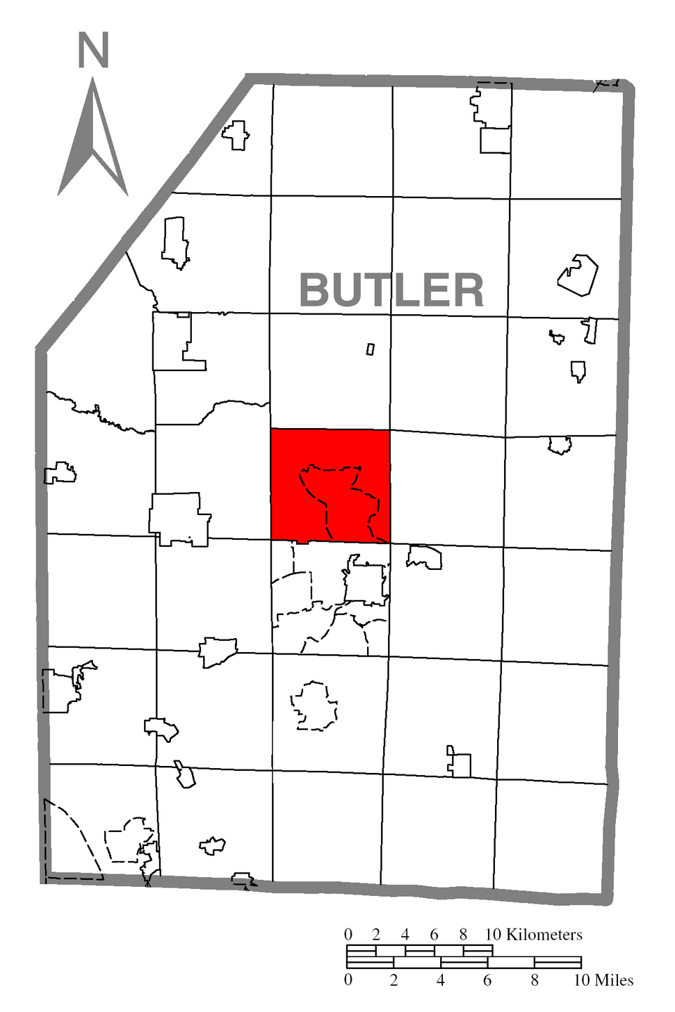 Locator map of Center
