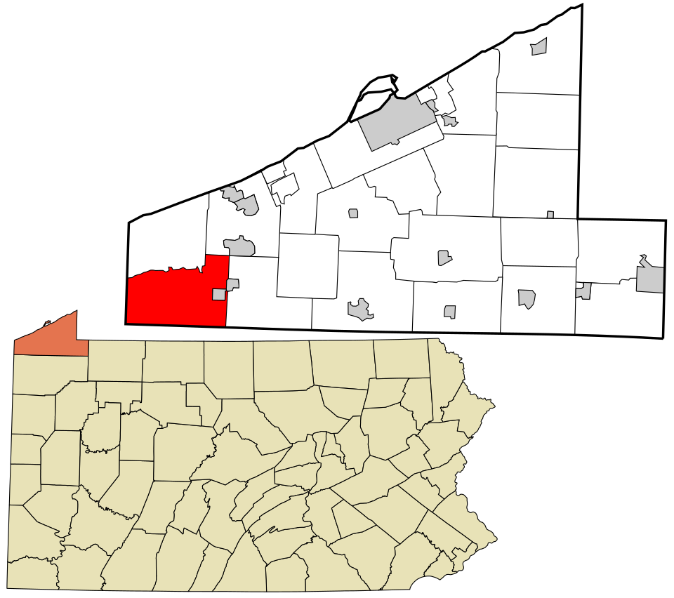Locator map of Conneaut
