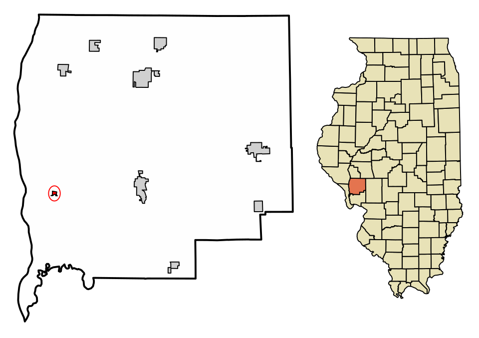 Locator map of Eldred