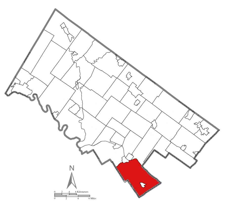 Map of Lower Merion