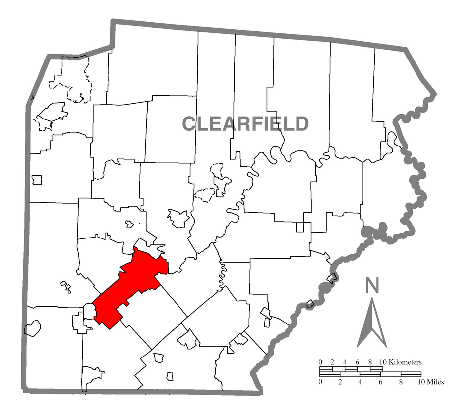 Locator map of Ferguson