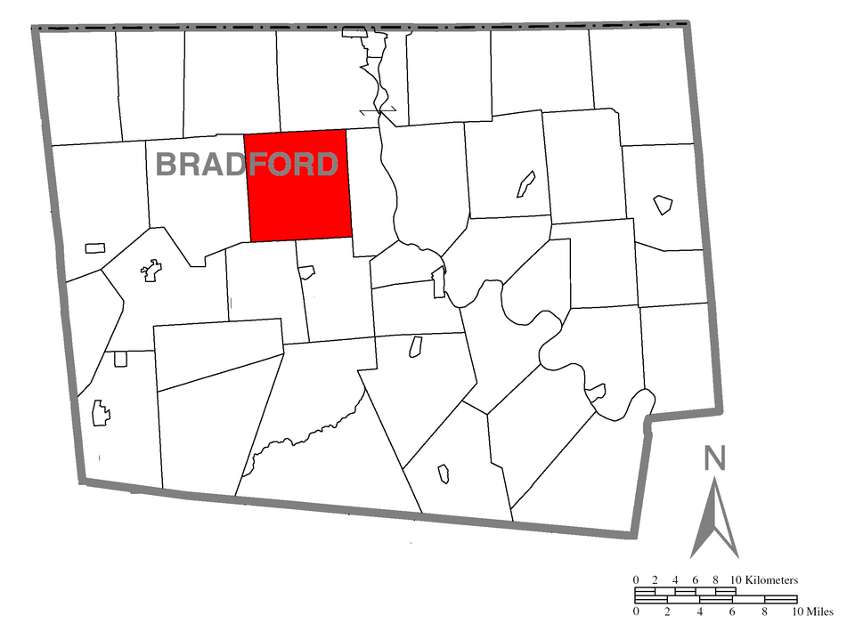 Locator map of Smithfield