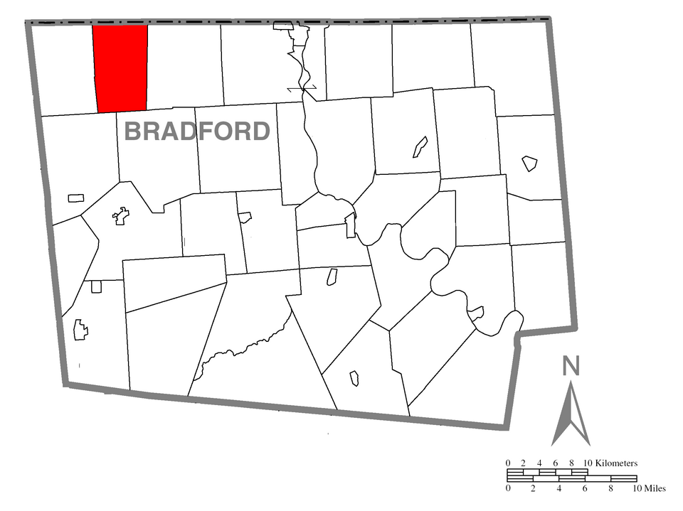 Locator map of South Creek