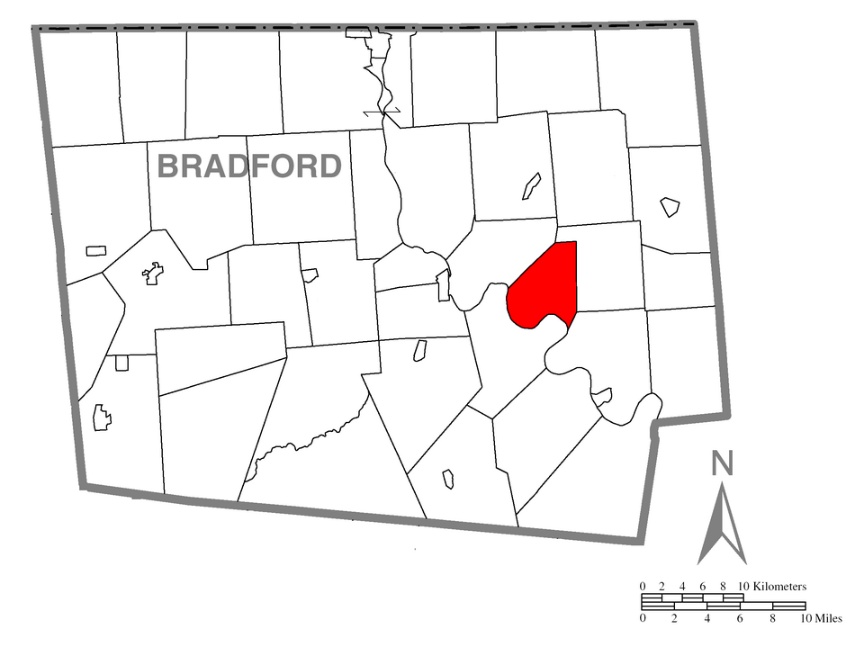 Locator map of Standing Stone