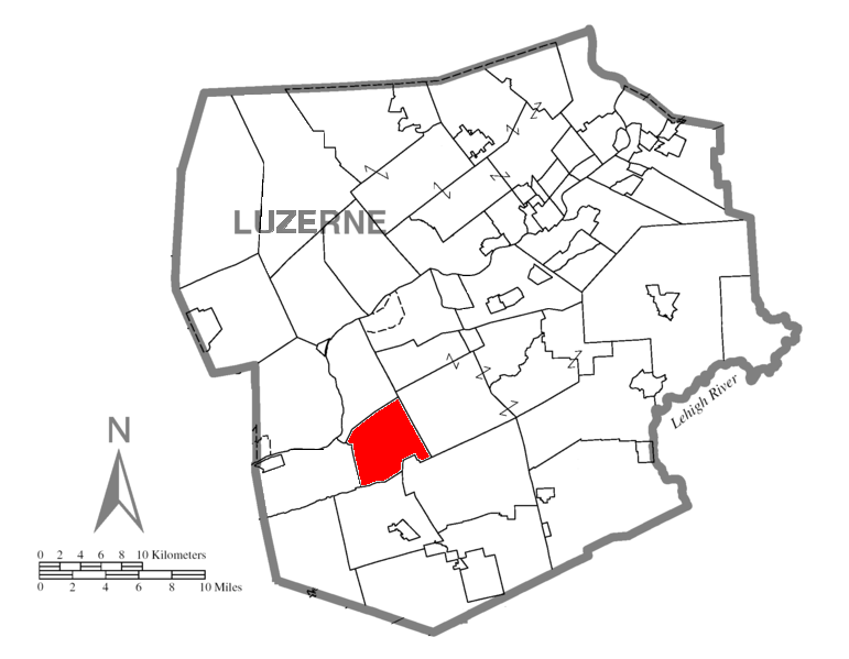 Locator map of Hollenback